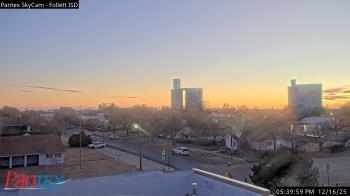 Weather camera view of Follett ISD.