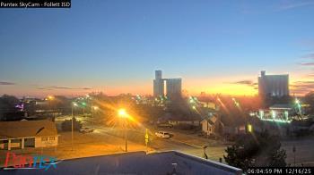 Weather camera view of Follett ISD.