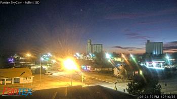 Weather camera view of Follett ISD.