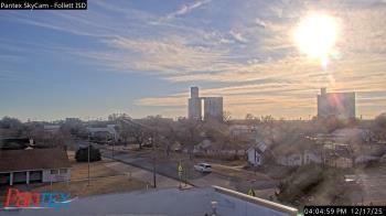 Weather camera view of Follett ISD.