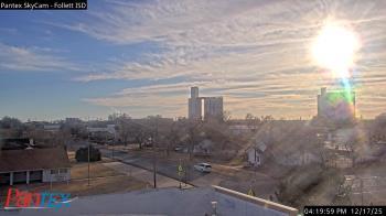 Weather camera view of Follett ISD.
