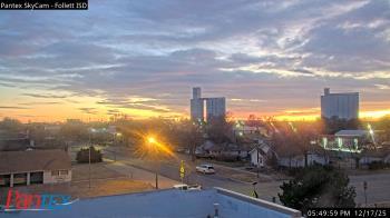 Weather camera view of Follett ISD.