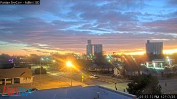 Weather camera view of Follett ISD.