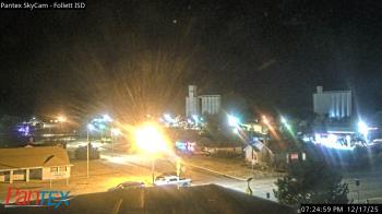 Weather camera view of Follett ISD.