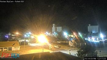Weather camera view of Follett ISD.