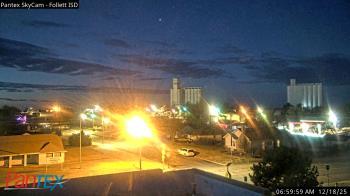 Weather camera view of Follett ISD.