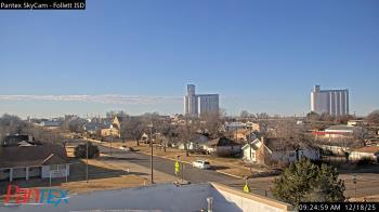Weather camera view of Follett ISD.