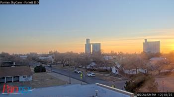 Weather camera view of Follett ISD.