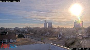 Weather camera view of Follett ISD.