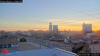 Weather camera view of Follett ISD.