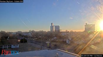 Weather camera view of Follett ISD.