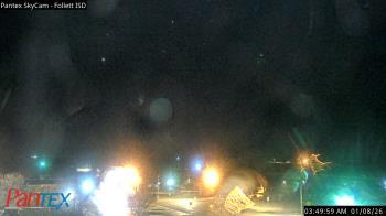 Weather camera view of Follett ISD.