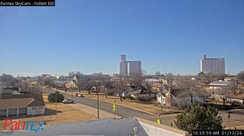 Weather camera view of Follett ISD.