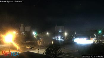 Weather camera view of Follett ISD.