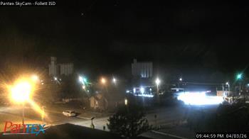 Weather camera view of Follett ISD.