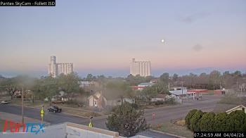 Weather camera view of Follett ISD.