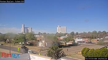 Weather camera view of Follett ISD.
