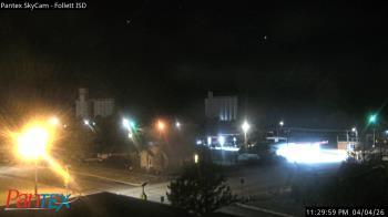 Weather camera view of Follett ISD.