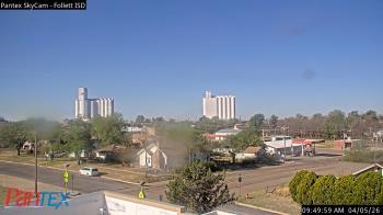 Weather camera view of Follett ISD.