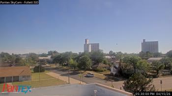 Weather camera view of Follett ISD.
