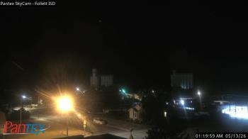 Weather camera view of Follett ISD.