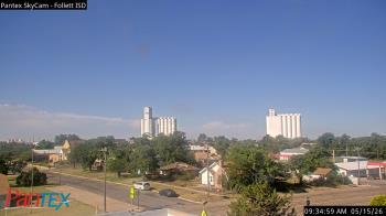 Weather camera view of Follett ISD.