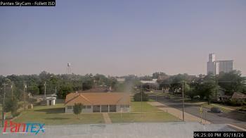 Weather camera view of Follett ISD.