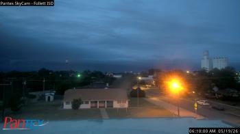 Weather camera view of Follett ISD.