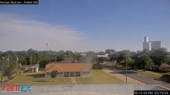 Weather camera view of Follett ISD.