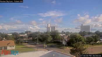 Weather camera view of Follett ISD.