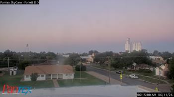 Weather camera view of Follett ISD.