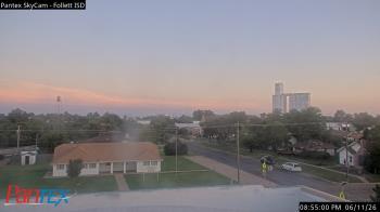Weather camera view of Follett ISD.