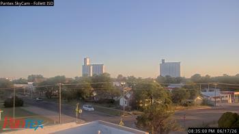 Weather camera view of Follett ISD.