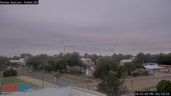 Weather camera view of Follett ISD.