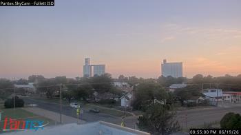 Weather camera view of Follett ISD.