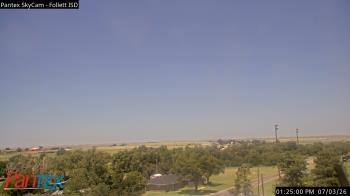 Weather camera view of Follett ISD.