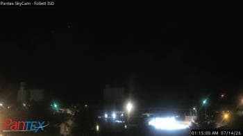 Weather camera view of Follett ISD.