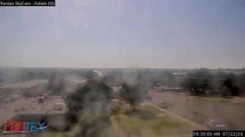 Weather camera view of Follett ISD.