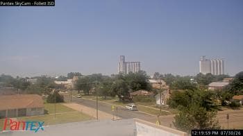 Weather camera view of Follett ISD.