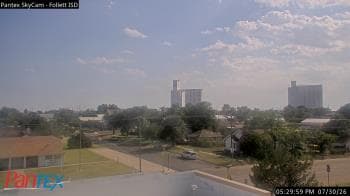 Weather camera view of Follett ISD.