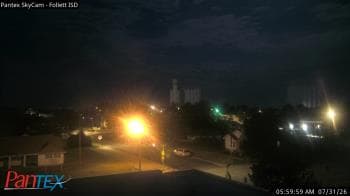 Weather camera view of Follett ISD.