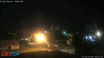 Weather camera view of Follett ISD.