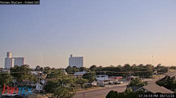 Weather camera view of Follett ISD.