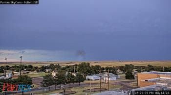 Weather camera view of Follett ISD.