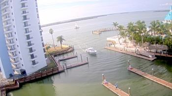Weather camera view of Sanibel Harbour Yacht Club.