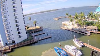 Weather camera view of Sanibel Harbour Yacht Club.