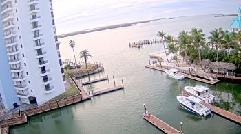 Weather camera view of Sanibel Harbour Yacht Club.