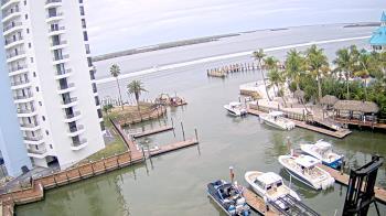 Weather camera view of Sanibel Harbour Yacht Club.