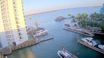 Weather camera view of Sanibel Harbour Yacht Club.