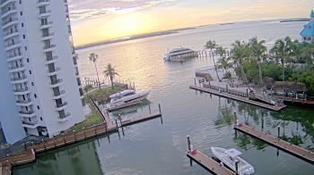 Weather camera view of Sanibel Harbour Yacht Club.